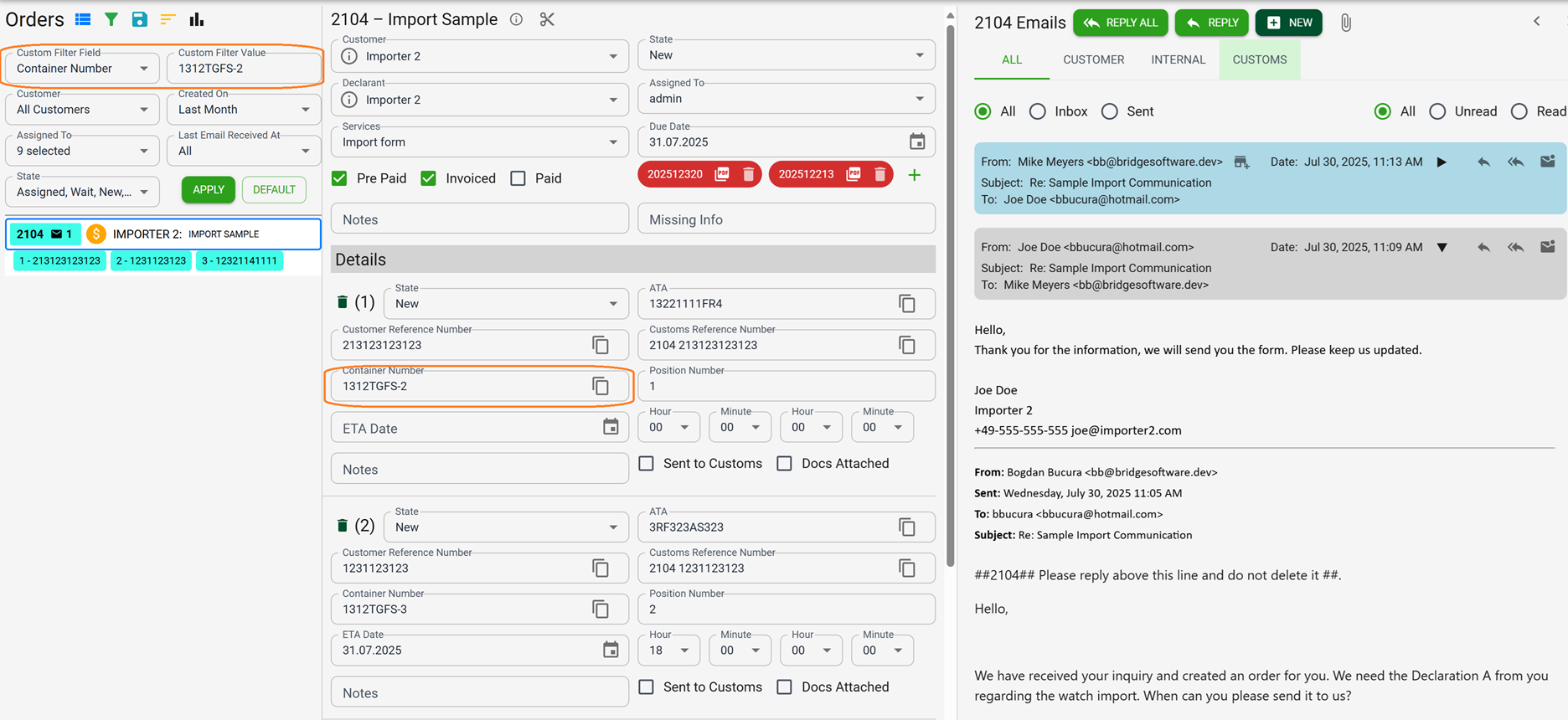 Effortless Tracking of Critical Order Details